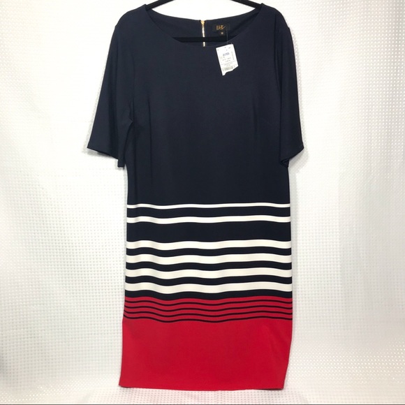 Nice Dress NWT, Size 16 Red, White and Blue - Picture 1 of 6